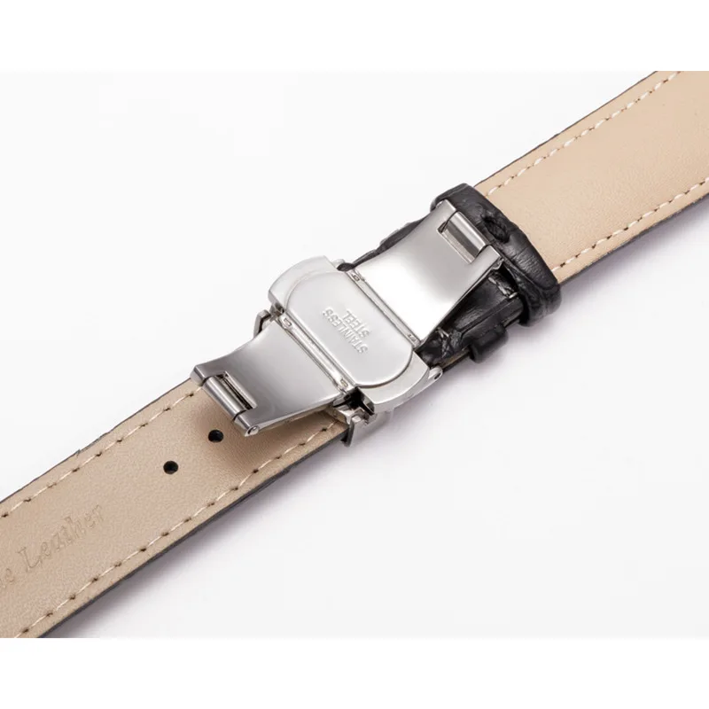 Replacement Watch Band 14 16 18 19 20 21 22 24mm Watch Genuine Leather Strap Stainless Steel Double Press Butterfly Buckle
Replacement Watch Band 14 16 18 19 20 21 22 24mm Watch Genuine Leather Strap Stainless Steel Double Press Butterfly Buckle