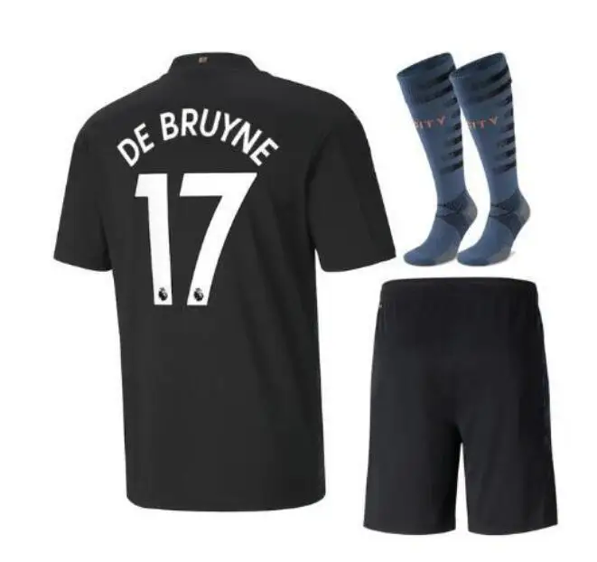 

Thai Quality 20/21/22Kun KUN AGUERO Soccer Jersey 20 21SANE DE BRUYNE Football Shirt STERLING RODRIGO Man uniforms + Kids Kit