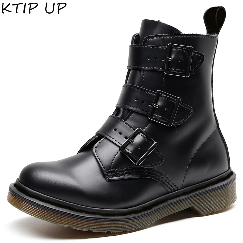 Fashion Gothic Black Genuine Leather Hasp Ankle Boots for Women Spring Autumn Shoes Woman Punk Motorcycle Boots Women Shoes
Fashion Gothic Black Genuine Leather Hasp Ankle Boots for Women Spring Autumn Shoes Woman Punk Motorcycle Boots Women Shoes