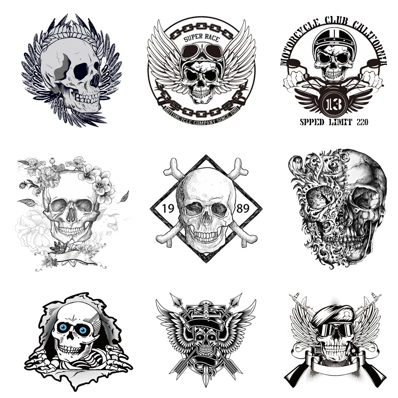 Iron-on Transfers for Clothing Patches for Clothes Stickers Diy Skull Patch Flex Fusible Transfer Vinyl Adhesive Stripe Rock C
Iron-on Transfers for Clothing Patches for Clothes Stickers Diy Skull Patch Flex Fusible Transfer Vinyl Adhesive Stripe Rock C