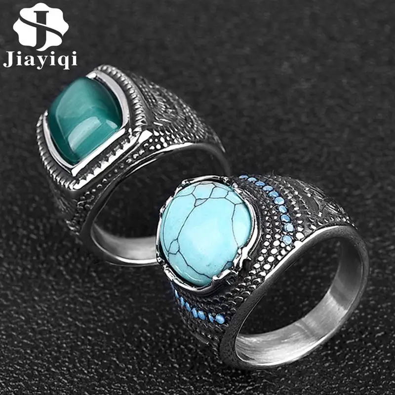 2021 Stainless Steel Jewelry Ring Men Green Blue Stone Rings Charm Hiphop Fashion Male Women Finger Band Engagement Wedding Gift
2021 Stainless Steel Jewelry Ring Men Green Blue Stone Rings Charm Hiphop Fashion Male Women Finger Band Engagement Wedding Gift
