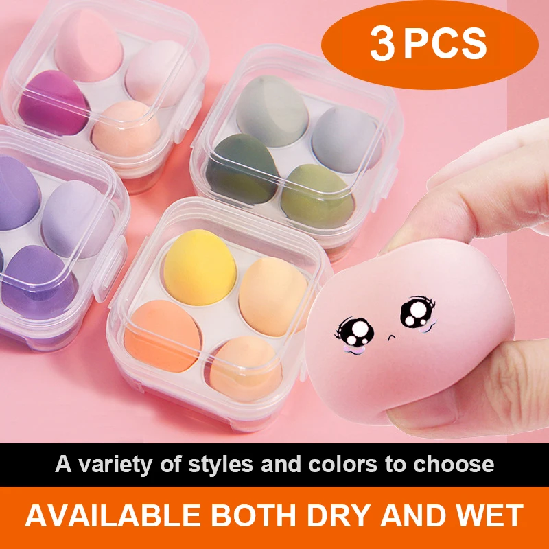Three Pieces Of Makeup Egg Makeup Puff Sponge Face Foundation Beauty Makeup Tool Water Drop Shape Dry And Wet Dual Use Larger
Three Pieces Of Makeup Egg Makeup Puff Sponge Face Foundation Beauty Makeup Tool Water Drop Shape Dry And Wet Dual Use Larger