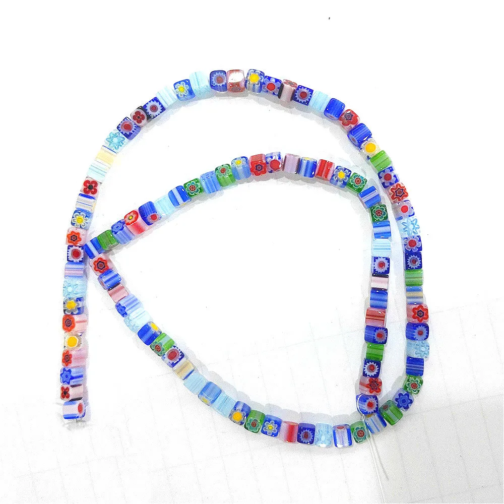 Thousand Flower Colored Glass Beads 4mm Color Square Colored Glass Beads Handmade DIY Bracelet Necklace Jewelry Accessories
Thousand Flower Colored Glass Beads 4mm Color Square Colored Glass Beads Handmade DIY Bracelet Necklace Jewelry Accessories