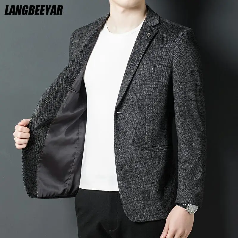 Top Grade Designer Brand Luxury Casual Fashion Elegant British Style Men Blazers Slim Fit Jacket Classic Suit Coat Men Clothes
Top Grade Designer Brand Luxury Casual Fashion Elegant British Style Men Blazers Slim Fit Jacket Classic Suit Coat Men Clothes