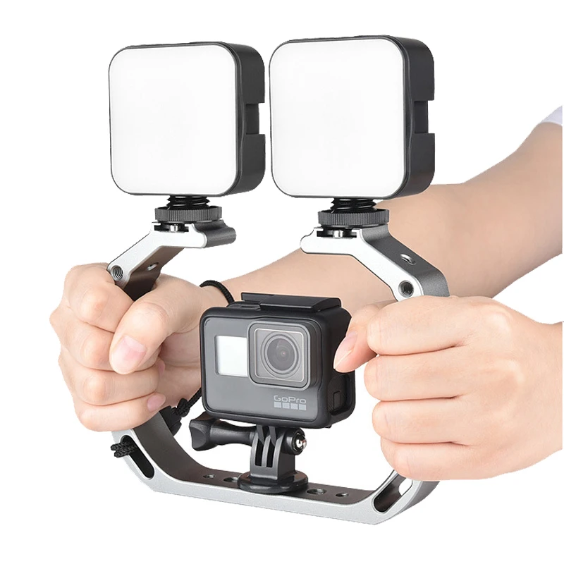 GoPro hero5/4/3 Спортивная камера клетка рамка Yi SARGO кронштейн с двойной ручкой Горячий