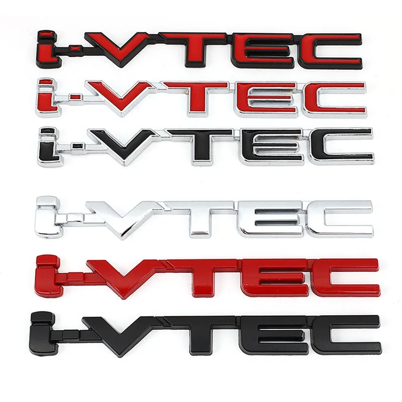

3D VTEC Logo Metal Emblem Badge Decals Car Sticker for Honda City cb400 i-VTEC vfr800 cb750 Civic Accord Odyssey Spirior CRV SUV