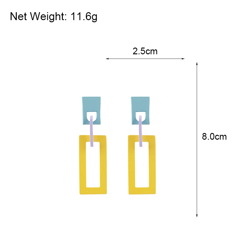 Lifefontier Fashion Women Long Acrylic Drop Earrings For Women Candy Color Resin Geometric Earring Multi Layer Statement Jewelry
Lifefontier Fashion Women Long Acrylic Drop Earrings For Women Candy Color Resin Geometric Earring Multi Layer Statement Jewelry