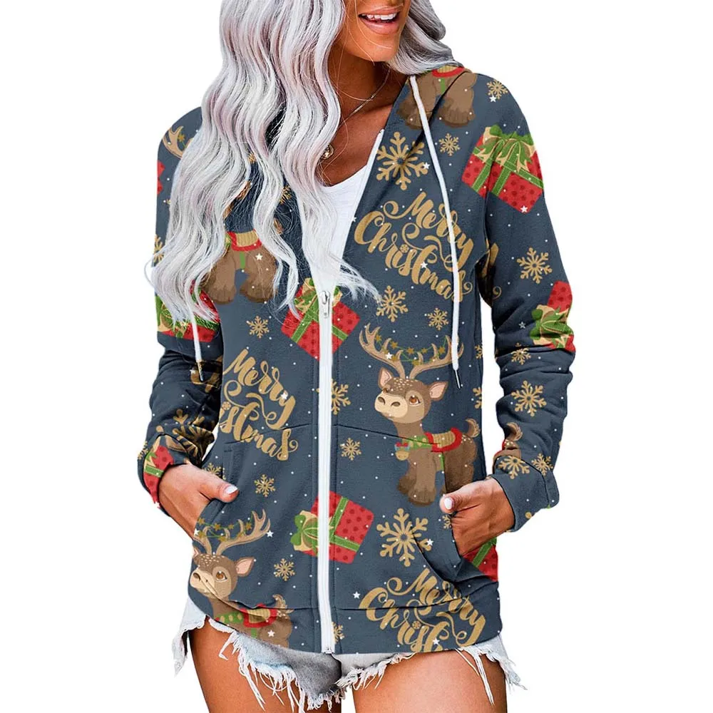 Christmas Hoodies Printed Zip Up Hoodie Streetwear Women Casual Outerwear Autumn Winter Female Clothing Xmas Sweatshirts Tops
Christmas Hoodies Printed Zip Up Hoodie Streetwear Women Casual Outerwear Autumn Winter Female Clothing Xmas Sweatshirts Tops