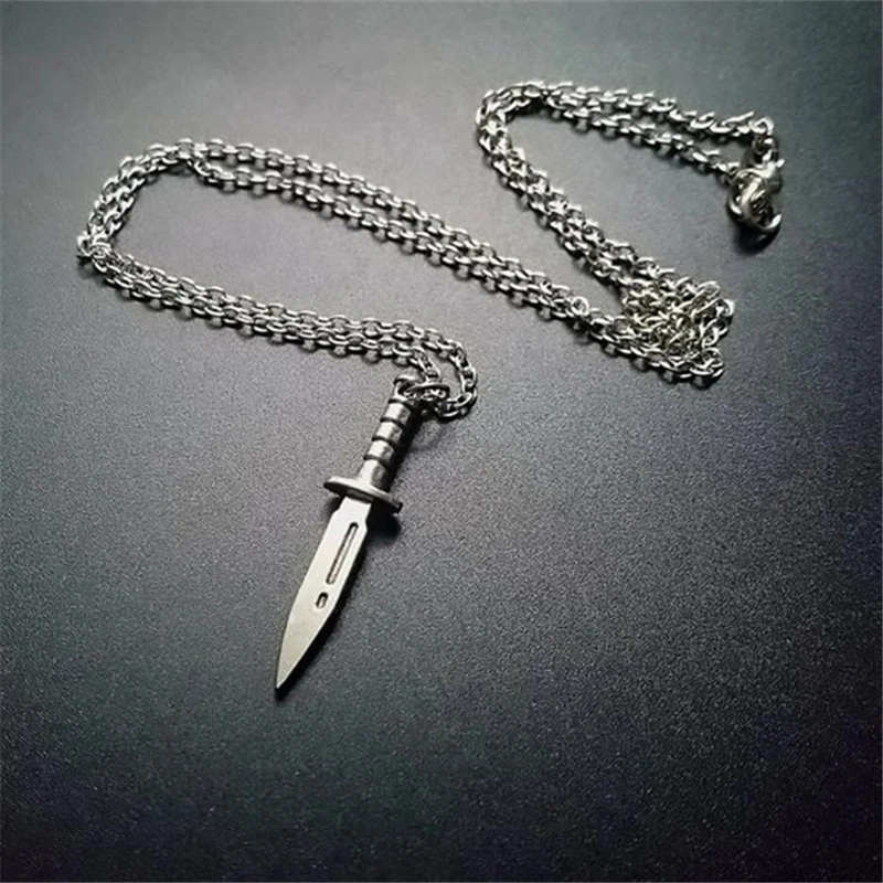 New Fashion Gothic Knife Dagger Pendant Necklace Hip Hop Rock Punk Jewelry Gril Boys Girls Kpop Style Accessories
New Fashion Gothic Knife Dagger Pendant Necklace Hip Hop Rock Punk Jewelry Gril Boys Girls Kpop Style Accessories