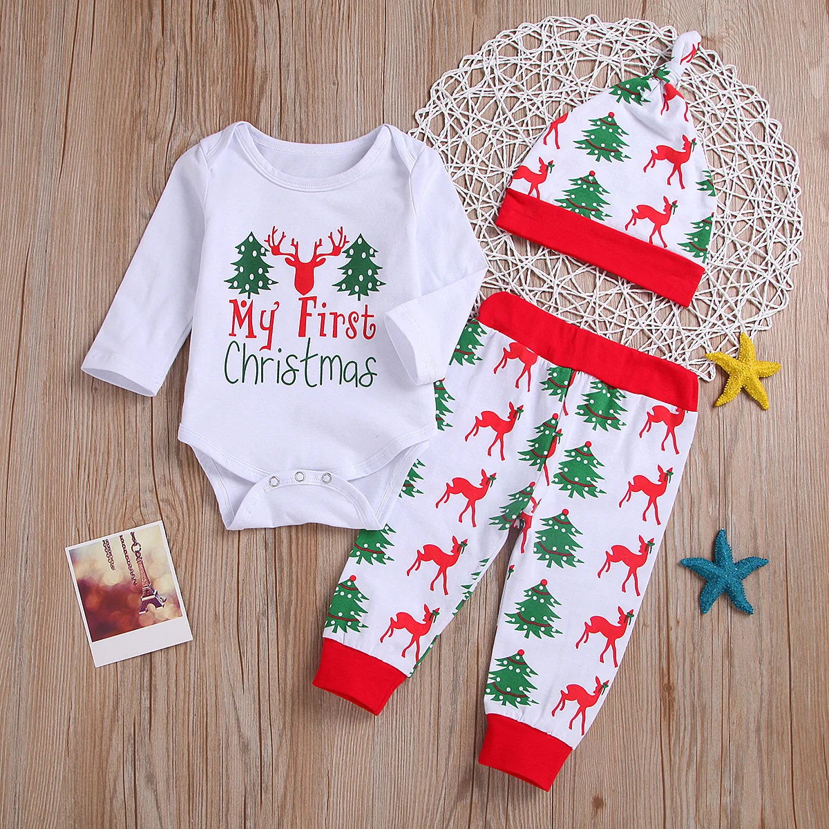 2020 baby cloth Children's Christmas long-sleeved hat pants three-piece set baby dress crawl suit toddler boy clothes
2020 baby cloth Children's Christmas long-sleeved hat pants three-piece set baby dress crawl suit toddler boy clothes