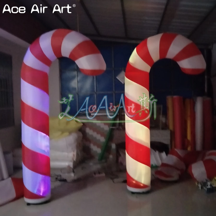 Colorful Illuminating Xmas Decor Inflatable Candy Cane with Spotlights and Remote Controller
Colorful Illuminating Xmas Decor Inflatable Candy Cane with Spotlights and Remote Controller