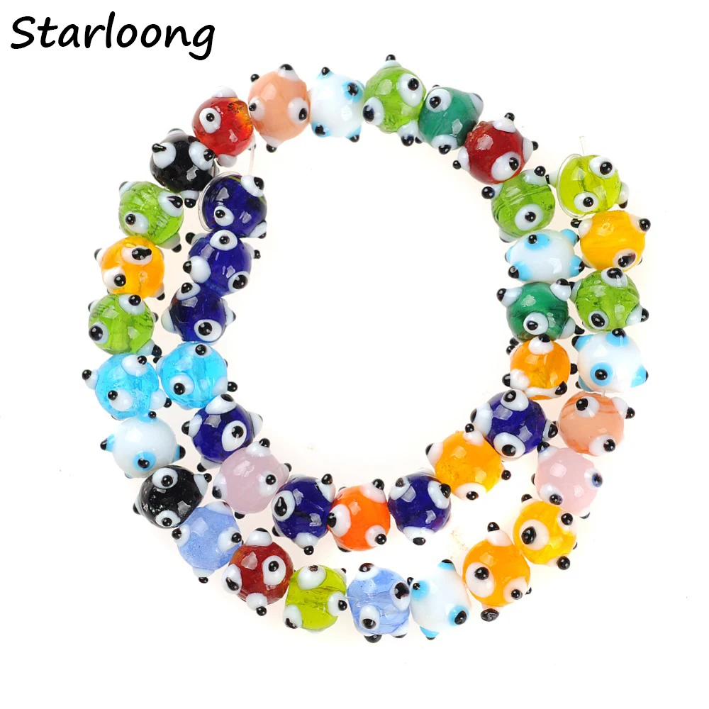 Multicolor Round Rondelle Evil Eye Beads Lampwork Glazed Glass Spacer Beads for Bracelet Necklace DIY Jewelry Making Wholesale
Multicolor Round Rondelle Evil Eye Beads Lampwork Glazed Glass Spacer Beads for Bracelet Necklace DIY Jewelry Making Wholesale