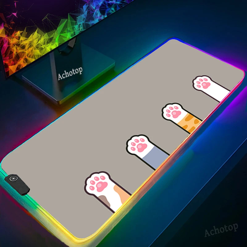 Large LED RGB XL Mousepad Anime Gamer Gaming Mouse Pad Computer Accessories Kawaii Big Keyboard Laptop Padmouse Speed Desk Mats
Large LED RGB XL Mousepad Anime Gamer Gaming Mouse Pad Computer Accessories Kawaii Big Keyboard Laptop Padmouse Speed Desk Mats