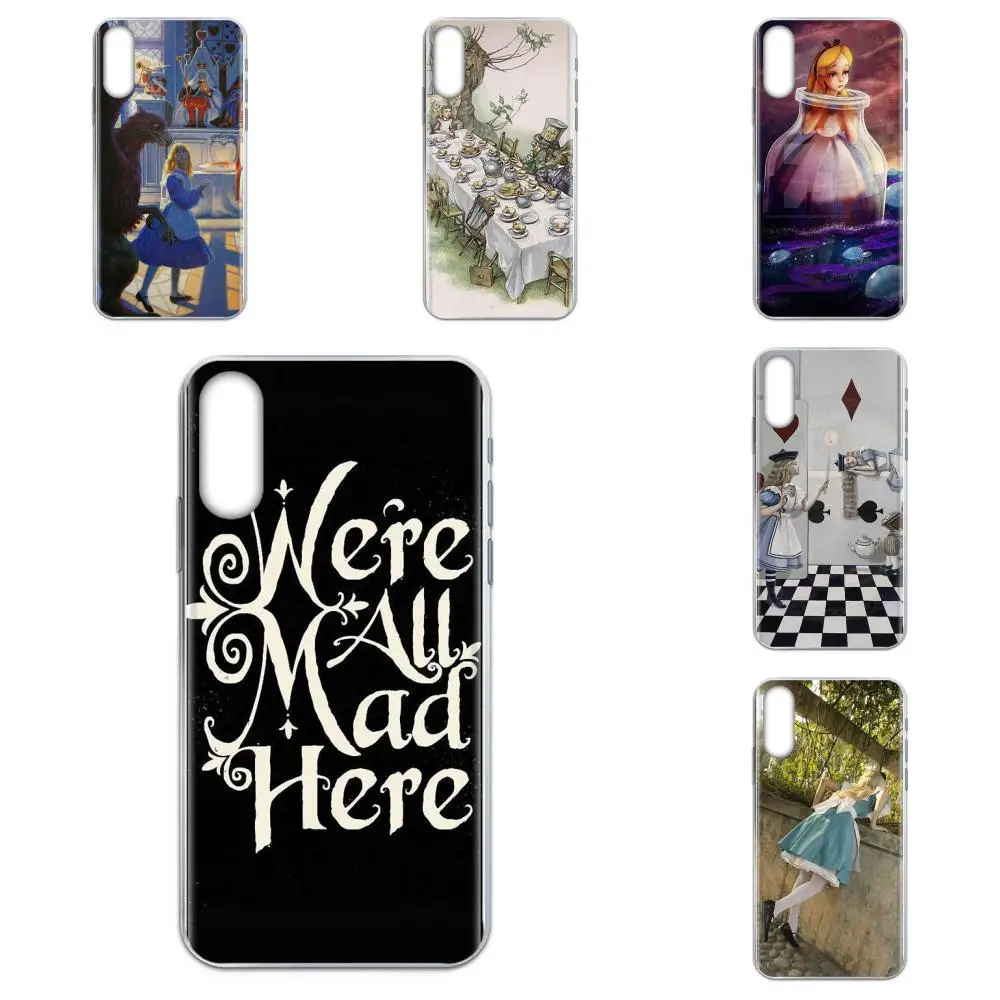 Фото Чехол для LG K50 Q6 Q7 Q8 Q60 X Power 2 3 Nexus 5 5X V10 V20 V30 V40 Q Stylus We Are All Mad Here Alice - купить