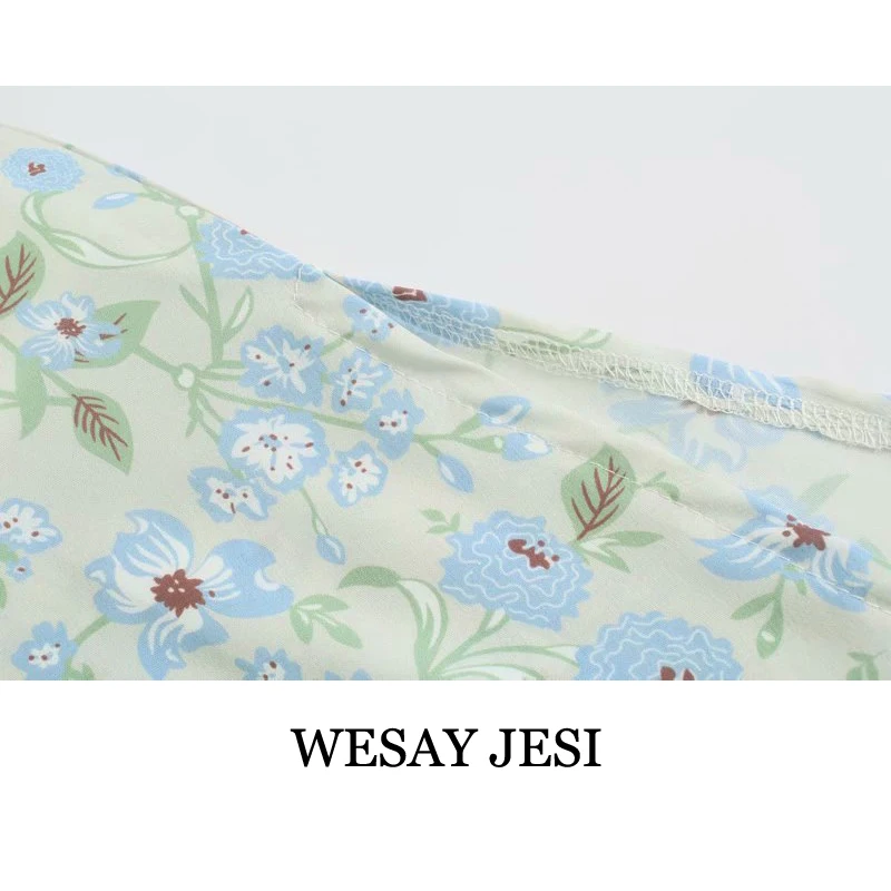 WESAY JESI Summer Dress Women Casual Dress Puff Sleeve Fashion Folds Chic Floral Print High Waist Flowy Elegant Sundress Female
WESAY JESI Summer Dress Women Casual Dress Puff Sleeve Fashion Folds Chic Floral Print High Waist Flowy Elegant Sundress Female