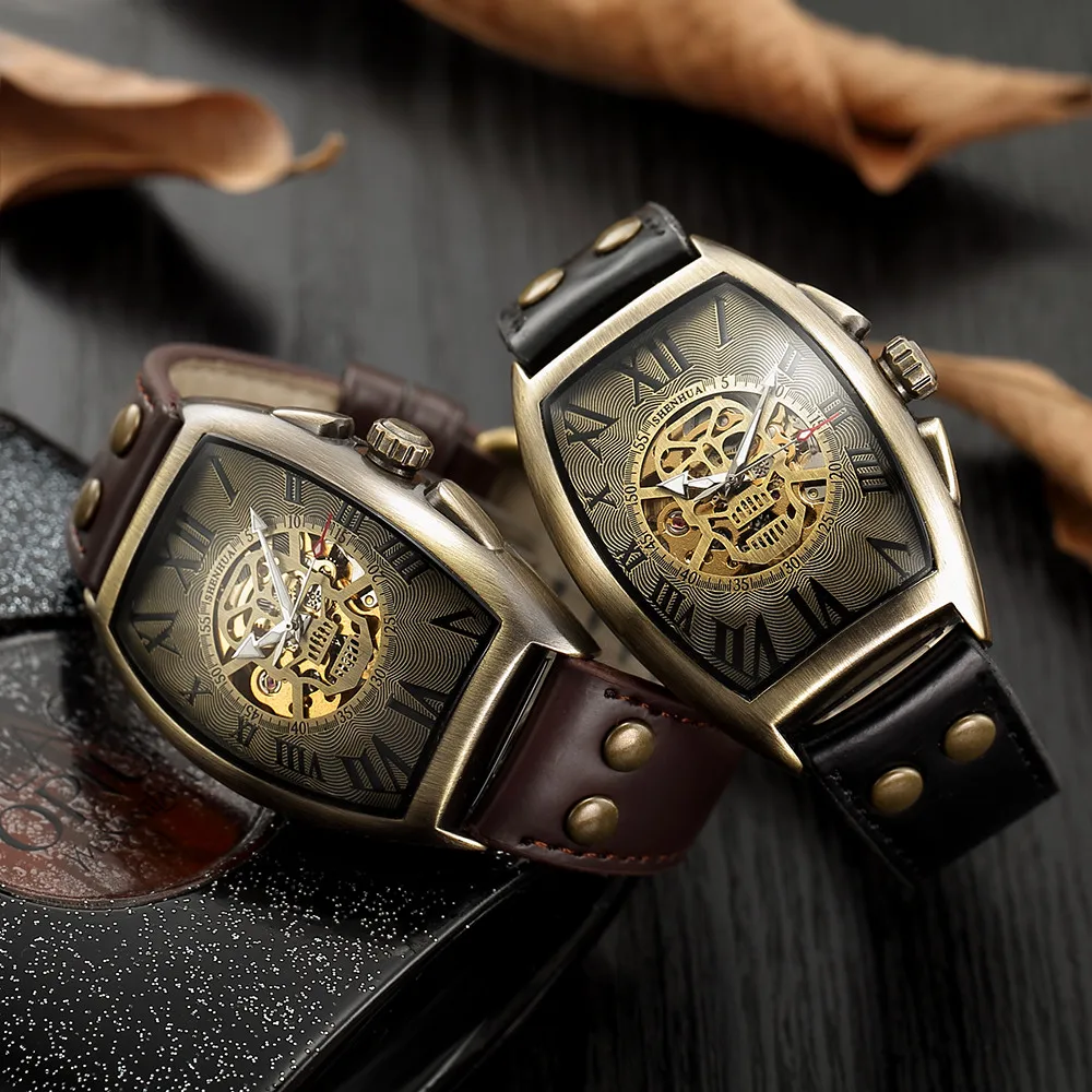 Retro Vintage Watch Men Skull Watches Fashion Skeleton Automatic Mechanical Wristwatches Men Luxury Watches Reloj Hombre 2021 
Retro Vintage Watch Men Skull Watches Fashion Skeleton Automatic Mechanical Wristwatches Men Luxury Watches Reloj Hombre 2021