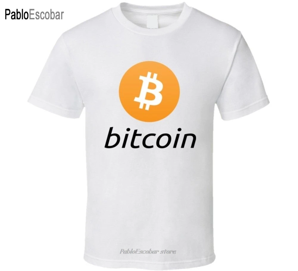 Новейшая футболка для биткоина криптовалюты Btc мультяшная Мужская хлопковая