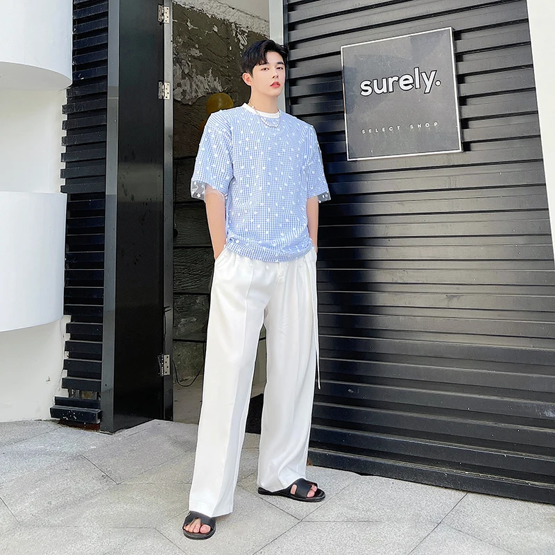 New Men 2 Layers Mesh Short Sleeve Loose Casual T-shirt Male Women Korean Streetwear Fashion Couple Tops Tees Shirts Man Summer
New Men 2 Layers Mesh Short Sleeve Loose Casual T-shirt Male Women Korean Streetwear Fashion Couple Tops Tees Shirts Man Summer