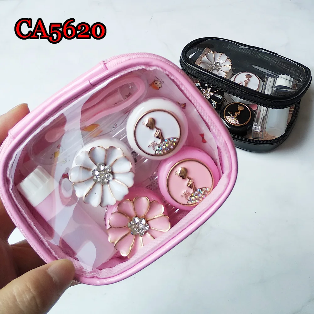 2pairs Cute Beauty and Flower Contact Lens Cases with Mirror Box Convenient Container Saving Bag CA5620
2pairs Cute Beauty and Flower Contact Lens Cases with Mirror Box Convenient Container Saving Bag CA5620