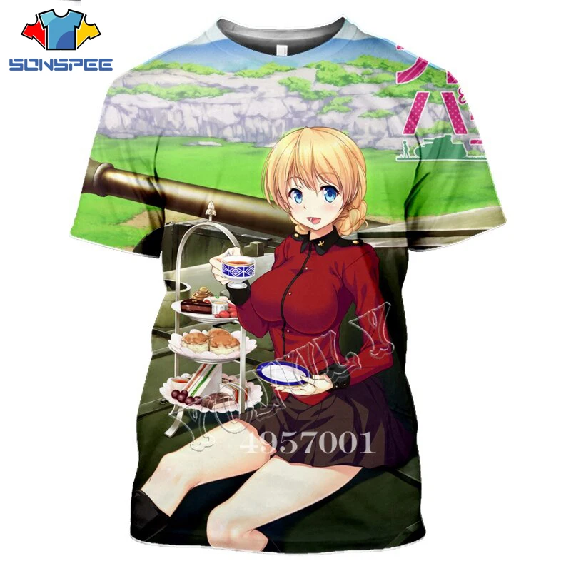 3D Printed Anime Tank GIRLS Und PANZER Harajuku T-shirt Unisex Casual Top Pullover Clothing Streetwear Fashion Men T Shirts Y878
3D Printed Anime Tank GIRLS Und PANZER Harajuku T-shirt Unisex Casual Top Pullover Clothing Streetwear Fashion Men T Shirts Y878