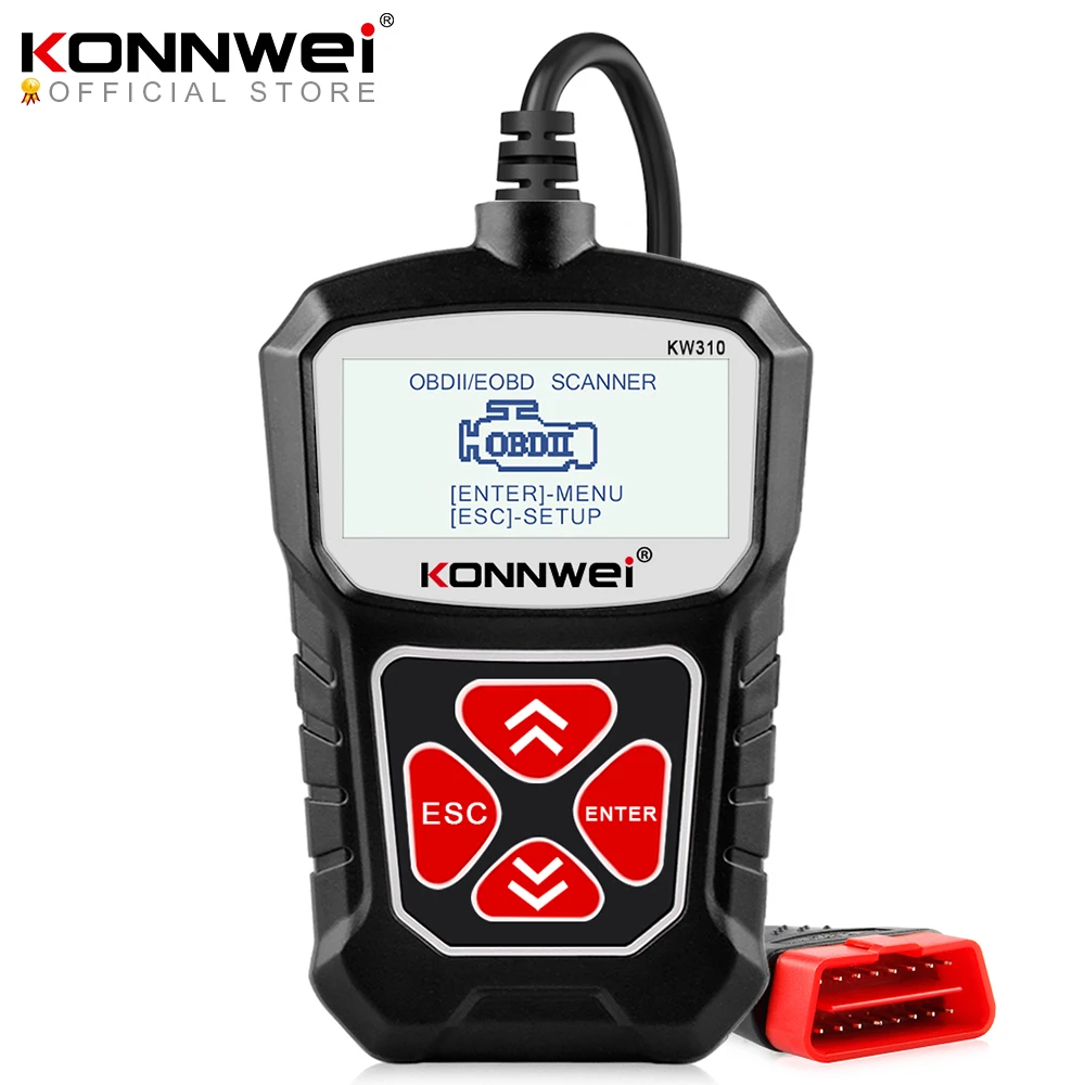 OBD2 сканер для Авто OBD 2 Автомобильный сканер диагностический инструмент KONNWEI KW310 Автомобильный сканер автомобильные инструменты русский язы...
OBD2 сканер для Авто OBD 2 Автомобильный сканер диагностический инструмент KONNWEI KW310 Автомобильный сканер автомобильные инструменты русский язы...