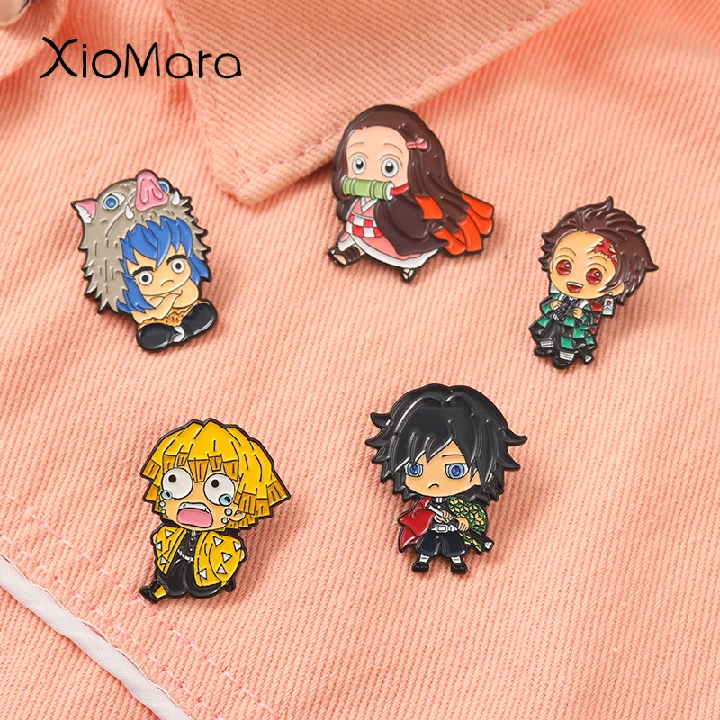 Anime Demon Slayer Enamel Pins Kamado Tanjirou Kamado Nezuko Anime Badges Clothes Button Backpack Decorative Brooches For Friend
Anime Demon Slayer Enamel Pins Kamado Tanjirou Kamado Nezuko Anime Badges Clothes Button Backpack Decorative Brooches For Friend