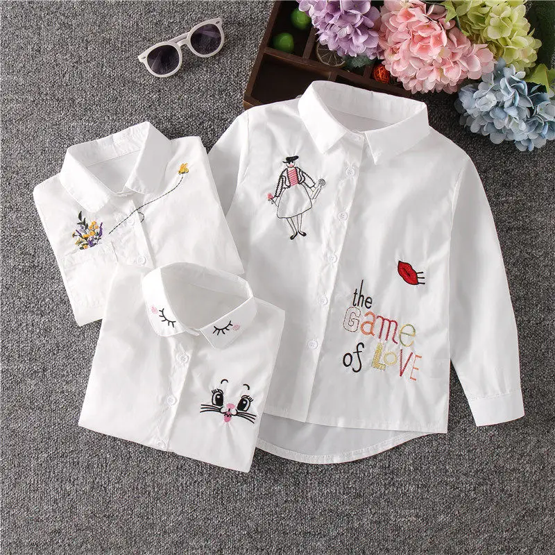 New White Girls Blouse Spring Fall Long Sleeves Children Cartoon Shirts Girl Blouses Teenager School Girls Clothes BB59
New White Girls Blouse Spring Fall Long Sleeves Children Cartoon Shirts Girl Blouses Teenager School Girls Clothes BB59