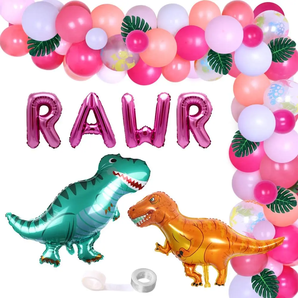 Dinosaur Girls Birthday Party Decorations Pink Balloon Garland Arch Kit Dinosaur Foil Balloon for Baby Shower Party Supplies
Dinosaur Girls Birthday Party Decorations Pink Balloon Garland Arch Kit Dinosaur Foil Balloon for Baby Shower Party Supplies