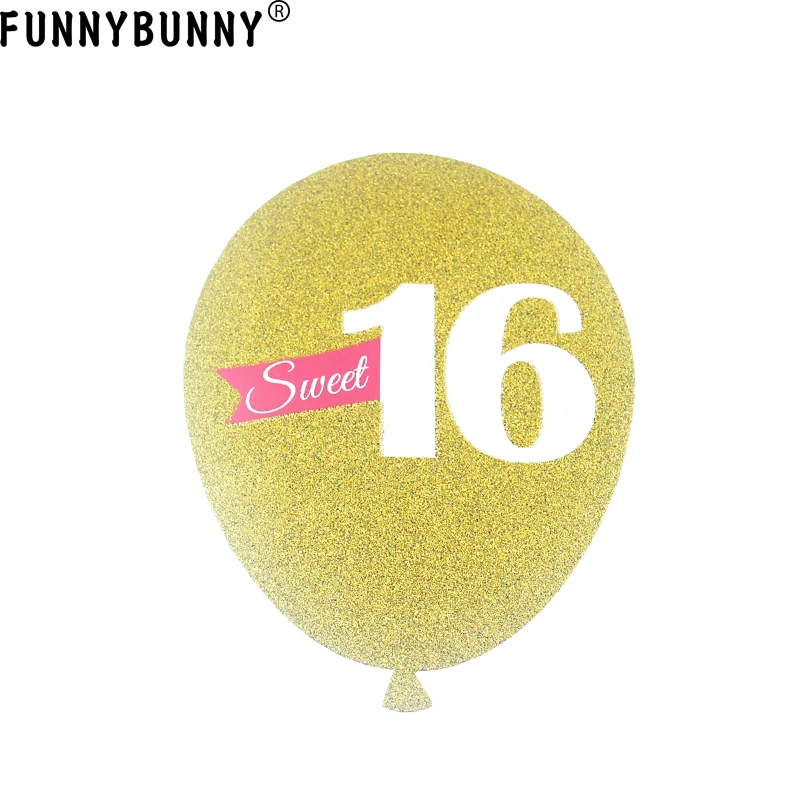 Фотофон FUNNYBUNNY Sweet 16 для дня рождения реквизит набор выпускного вечера украшение