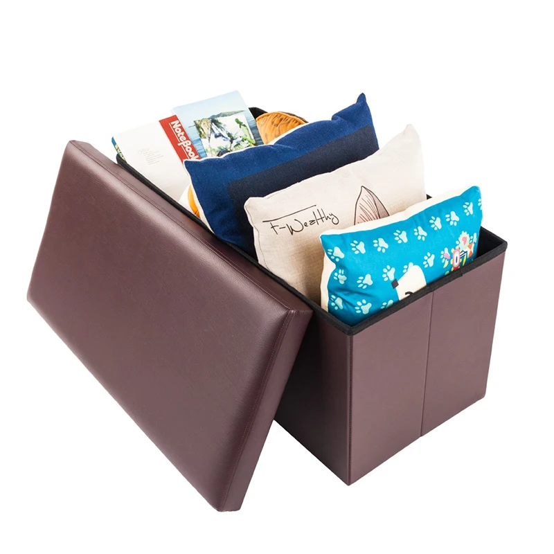 Fashion Cuboid Storag Folding Chair Ottoman Bar Stool Elastic Seat Cover Protector Sofa Home Chair PU Shoe Changing Footstool
Fashion Cuboid Storag Folding Chair Ottoman Bar Stool Elastic Seat Cover Protector Sofa Home Chair PU Shoe Changing Footstool