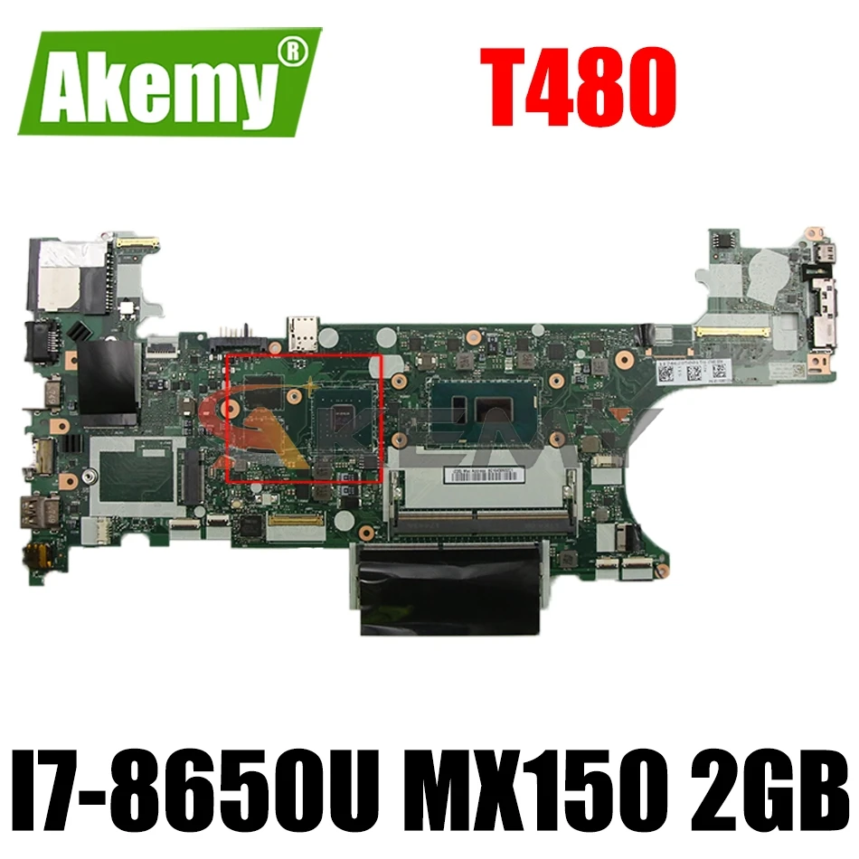 ET480 NM-B501 for ThinkPad T480 laptop motherboard with CPU i7-8650U MX150 2GB GPU tested 100% working FRU 01YR351
ET480 NM-B501 for ThinkPad T480 laptop motherboard with CPU i7-8650U MX150 2GB GPU tested 100% working FRU 01YR351