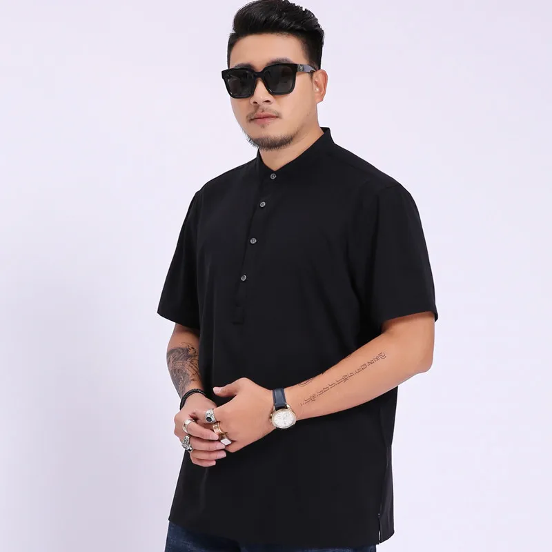 Plus Size Men's Short Sleeve Shirt Business Casual Loose All-Match Multicolor Fat Guy Plus Size Short Sleeve Shirt for Men
Plus Size Men's Short Sleeve Shirt Business Casual Loose All-Match Multicolor Fat Guy Plus Size Short Sleeve Shirt for Men
