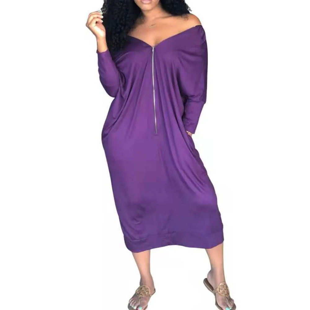 Europe America Women's 2021 Spring Summer Before After Zipper One Word Collar Loose Casual Oversize Dress Bat Sleeve
Europe America Women's 2021 Spring Summer Before After Zipper One Word Collar Loose Casual Oversize Dress Bat Sleeve