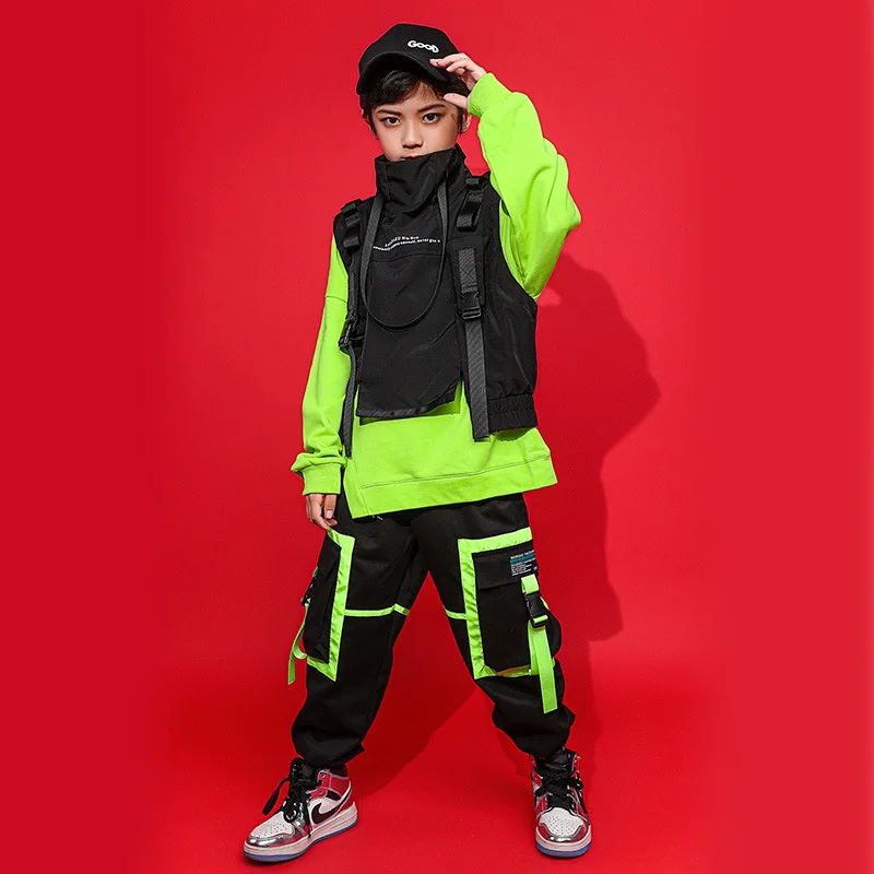 Children 3 Suits Sets Vest T-shirt Cargo Pant Kids High Street Hip Hop Boys Girls Stage Dance Costumes Tracksuit Tees Trousers
Children 3 Suits Sets Vest T-shirt Cargo Pant Kids High Street Hip Hop Boys Girls Stage Dance Costumes Tracksuit Tees Trousers