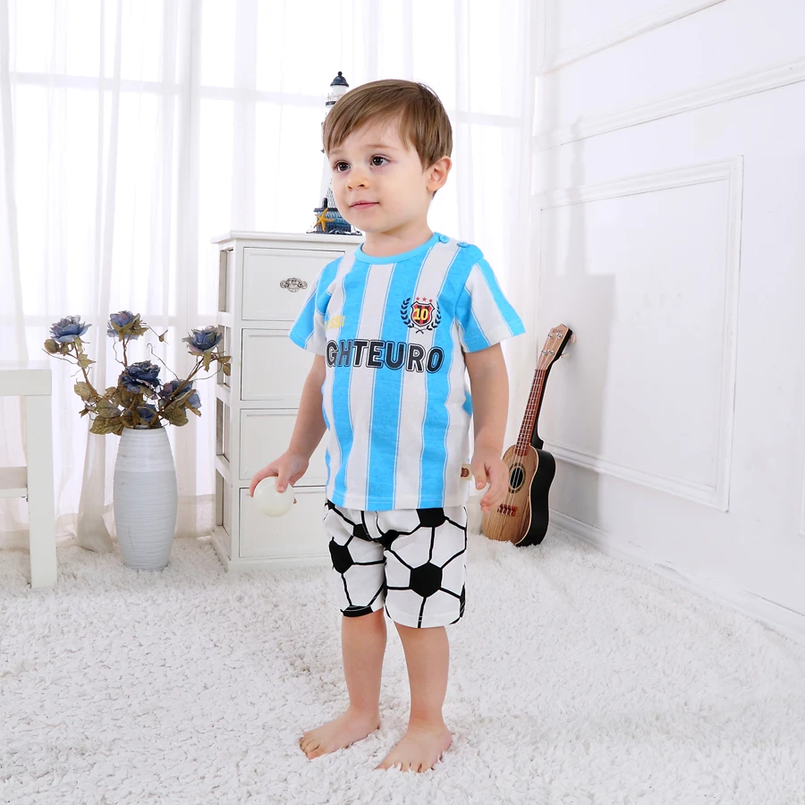 1-4 Years Boys Sports Clothes Sets Summer Fashion Casual T-shirt + Shorts Cartoon Baby Girls Kids Football Clothing Set DS19
1-4 Years Boys Sports Clothes Sets Summer Fashion Casual T-shirt + Shorts Cartoon Baby Girls Kids Football Clothing Set DS19