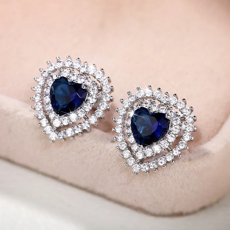 YH-ZL Luxury Female Crystal Zircon Stone Stud Earrings Color Wedding Jewelry Small Heart STUD Earrings For Women
YH-ZL Luxury Female Crystal Zircon Stone Stud Earrings Color Wedding Jewelry Small Heart STUD Earrings For Women