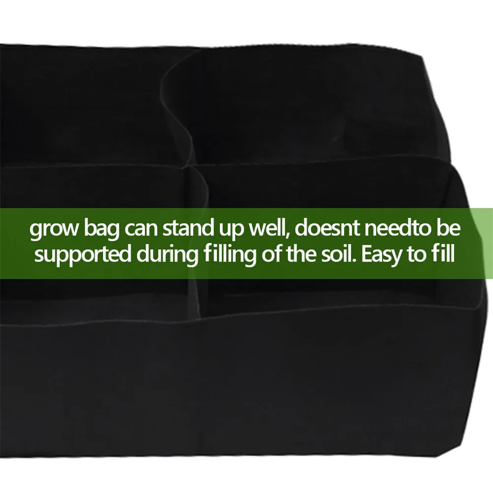 8-Hole Rectangular Planting Container Non-Woven Fabric Garden Plant Bed Planting Bag Planter Potted
8-Hole Rectangular Planting Container Non-Woven Fabric Garden Plant Bed Planting Bag Planter Potted