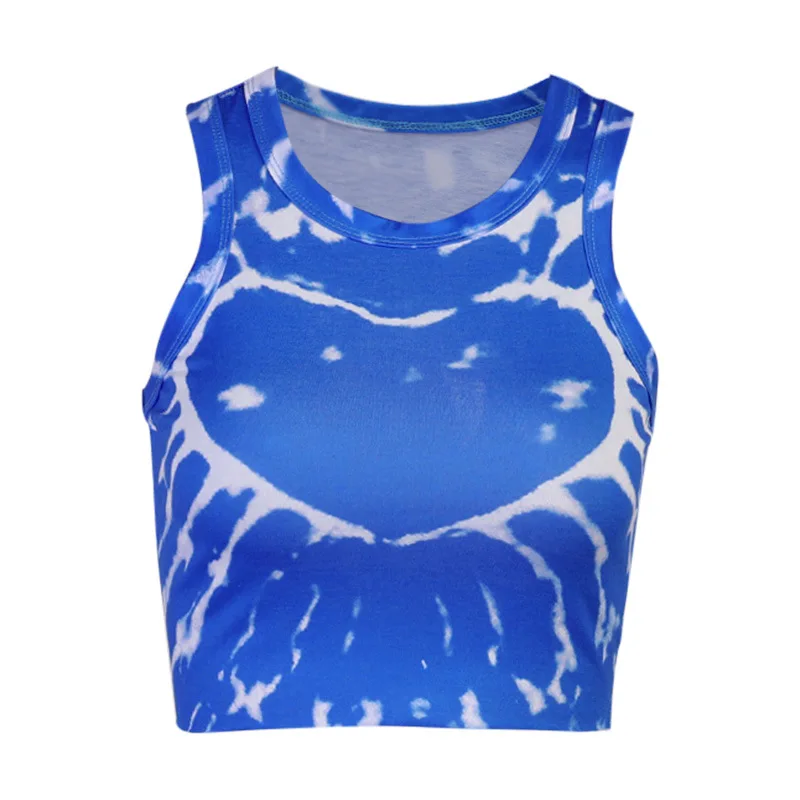 2021 New Women's Casual Tank Tops Sleeveless Crew Neck Heart Tie Dye Print Slim Fit Crop Tops
2021 New Women's Casual Tank Tops Sleeveless Crew Neck Heart Tie Dye Print Slim Fit Crop Tops