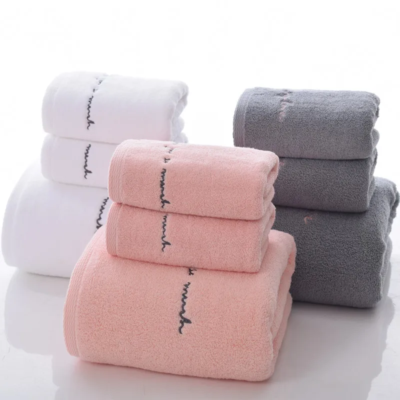 New Arrival Soft 100% Cotton towel set for adults Absorbent Terry Luxury Hand Bath Beach Face Sheet Adult men Towels 3pcs/set 
New Arrival Soft 100% Cotton towel set for adults Absorbent Terry Luxury Hand Bath Beach Face Sheet Adult men Towels 3pcs/set