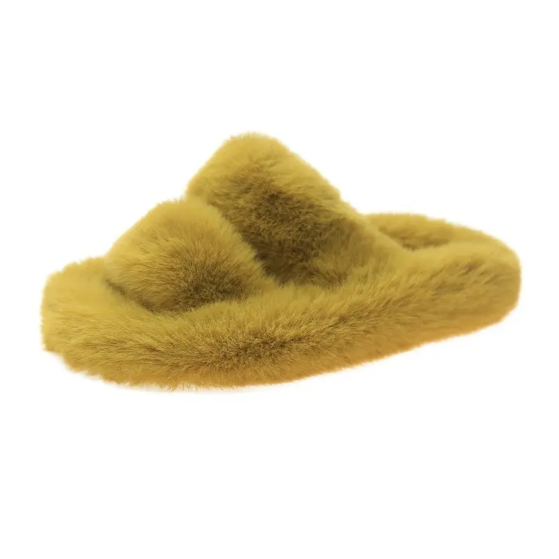 Women Winter Furry Slippers Soft Faux Fur Warm Flats Rubber Sole Non Slip Home Slides Casual Shoes Ladies Female
Women Winter Furry Slippers Soft Faux Fur Warm Flats Rubber Sole Non Slip Home Slides Casual Shoes Ladies Female