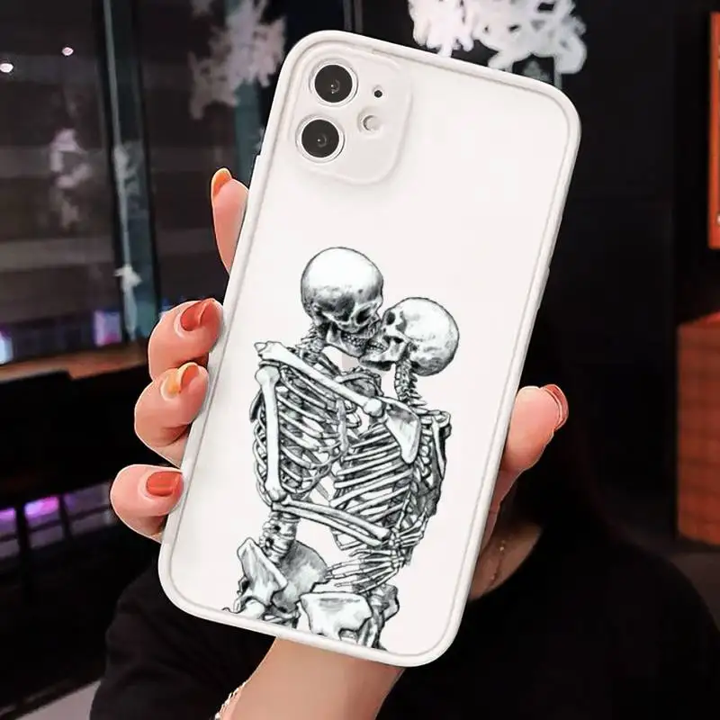 Flower skull cool Art interesting Phone Case Matte Transparent for iPhone 7 8 11 12 s mini pro X XS XR MAX Plus cover funda
Flower skull cool Art interesting Phone Case Matte Transparent for iPhone 7 8 11 12 s mini pro X XS XR MAX Plus cover funda