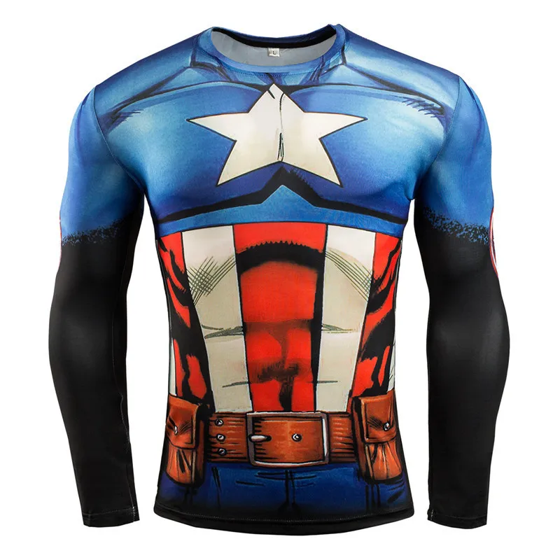 2021 Winter Soldier 3D Printed Sport Shirt Men Running Shirts Fitness Tights Men Cycling Quick Dry Rashguard MMA Compression Top
2021 Winter Soldier 3D Printed Sport Shirt Men Running Shirts Fitness Tights Men Cycling Quick Dry Rashguard MMA Compression Top