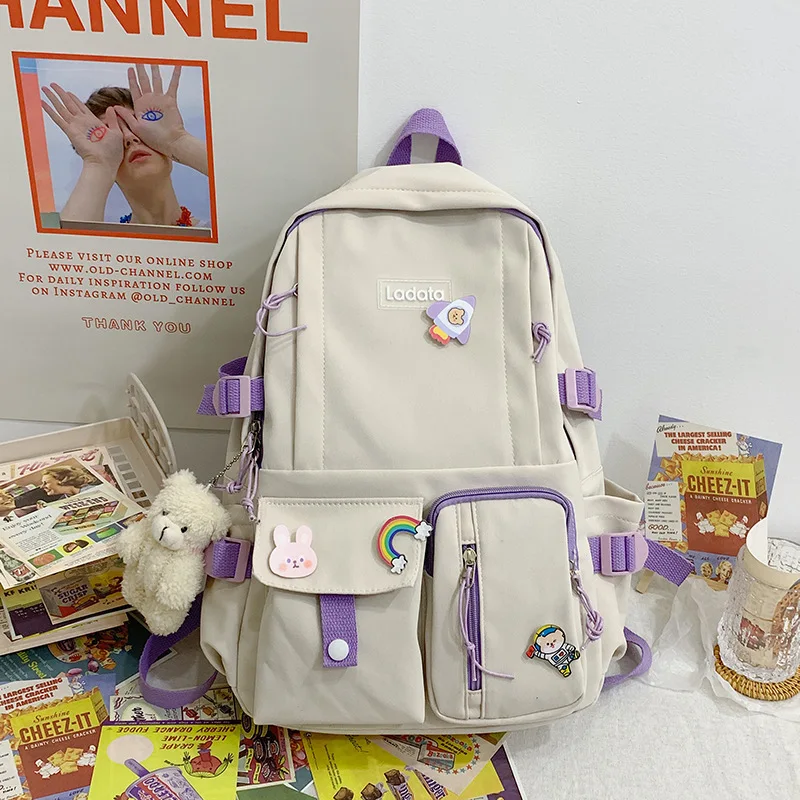 New ins casual schoolbag Korean version customized large-capacity backpack trendy female backpack waterproof
New ins casual schoolbag Korean version customized large-capacity backpack trendy female backpack waterproof