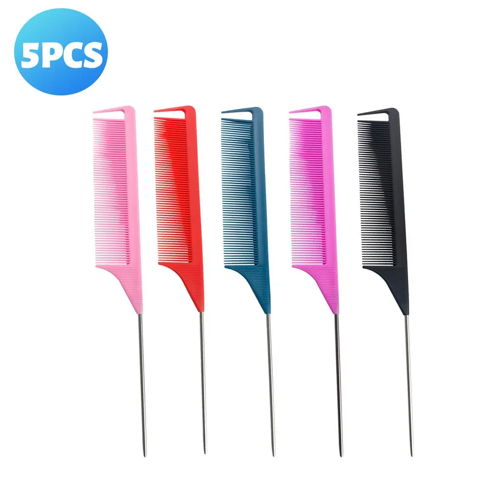2021 5pcs/set Hairdressing Pointed Tail Hairstyle Comb Antistatic And Heat Resistant Hairdressing Comb Men And Women Hair Comb
2021 5pcs/set Hairdressing Pointed Tail Hairstyle Comb Antistatic And Heat Resistant Hairdressing Comb Men And Women Hair Comb