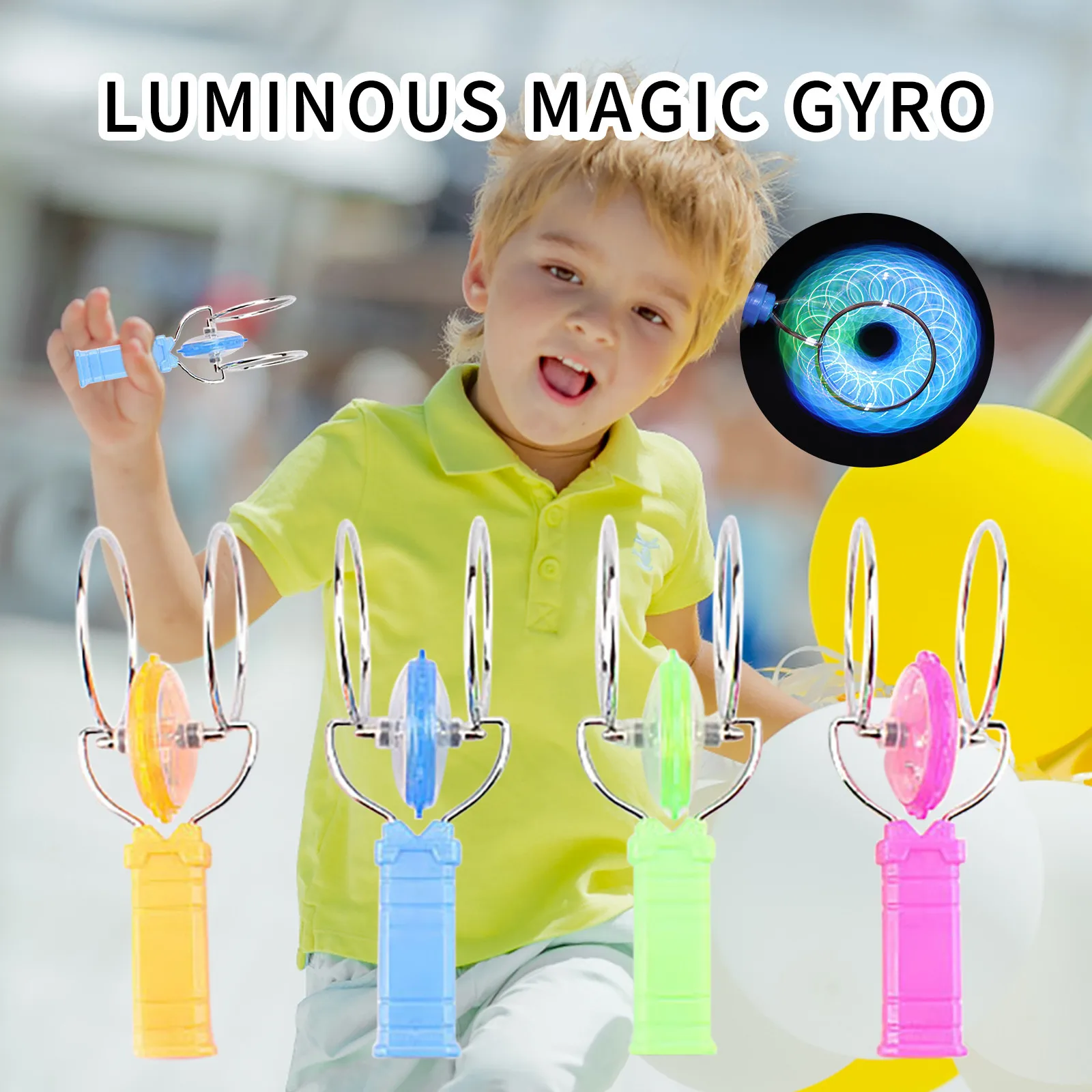 Children's Hand-crank Inertia Toy Top Colorful Luminous Rotating Top Magnetic Track Puzzle Decompression Magic Personality #40
Children's Hand-crank Inertia Toy Top Colorful Luminous Rotating Top Magnetic Track Puzzle Decompression Magic Personality #40