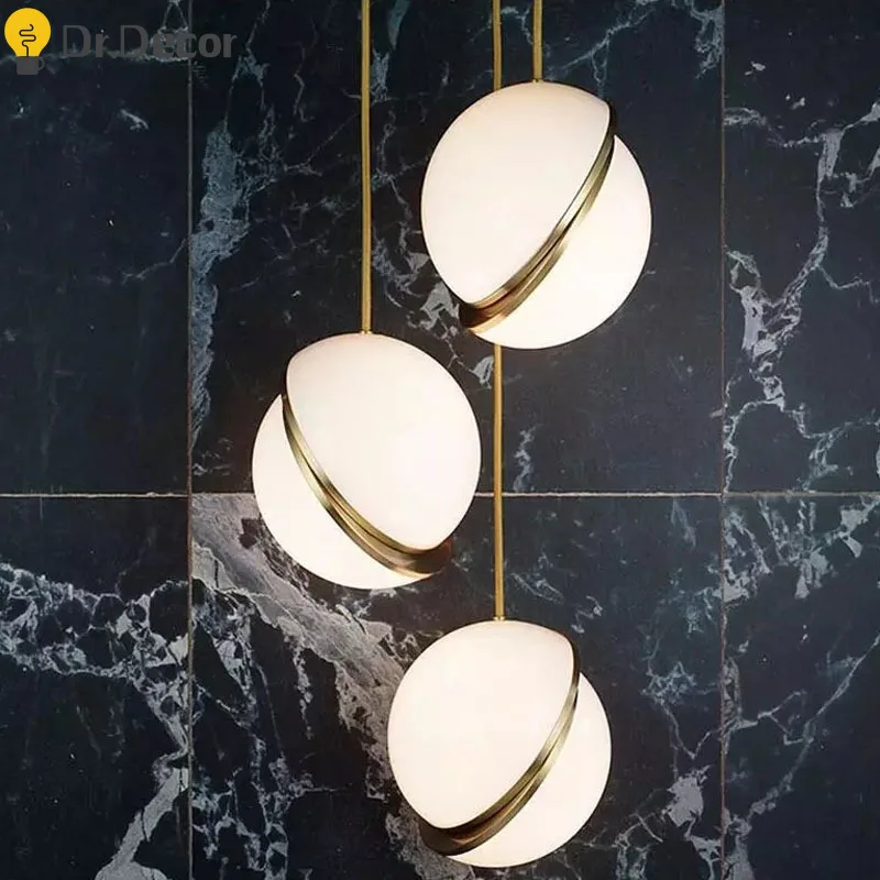 Nordic Luxury Gold Pendant Lights Lighting Modern Round Glass Pendant Lamp Restaurant Kitchen Dining Room Home Deco Hanging Lamp
Nordic Luxury Gold Pendant Lights Lighting Modern Round Glass Pendant Lamp Restaurant Kitchen Dining Room Home Deco Hanging Lamp