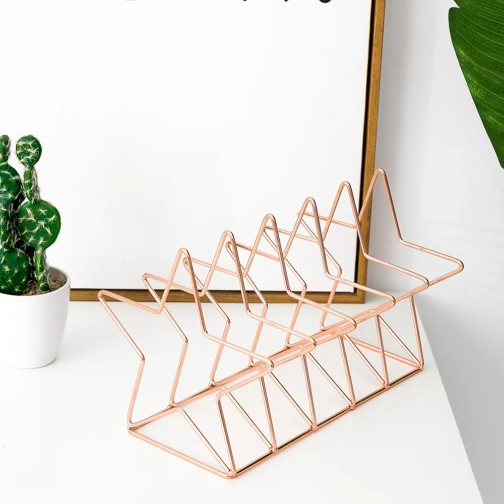 1pc Star Design Desktop Bookshelf Iron Art Book Rack Creative Bookstand Simple Bookend for Newspaper Magazine Book Random Color
1pc Star Design Desktop Bookshelf Iron Art Book Rack Creative Bookstand Simple Bookend for Newspaper Magazine Book Random Color