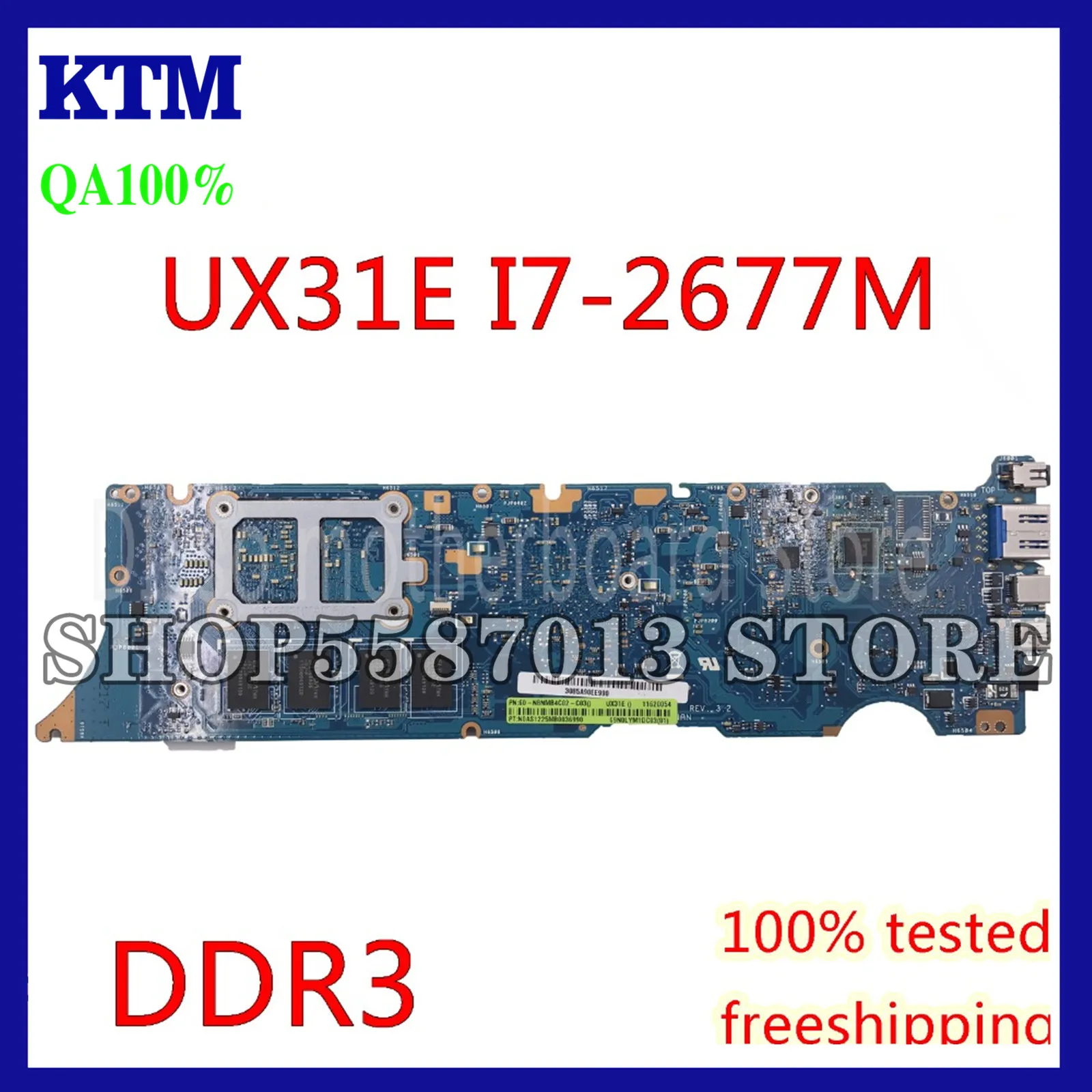KEFU UX31E For ASUS ZenBook UX31E Motherboard Ux31e Mainboard Laptop Motherboard Integrated DDR3 I7-2677M Cpu Test Work 100%
KEFU UX31E For ASUS ZenBook UX31E Motherboard Ux31e Mainboard Laptop Motherboard Integrated DDR3 I7-2677M Cpu Test Work 100%