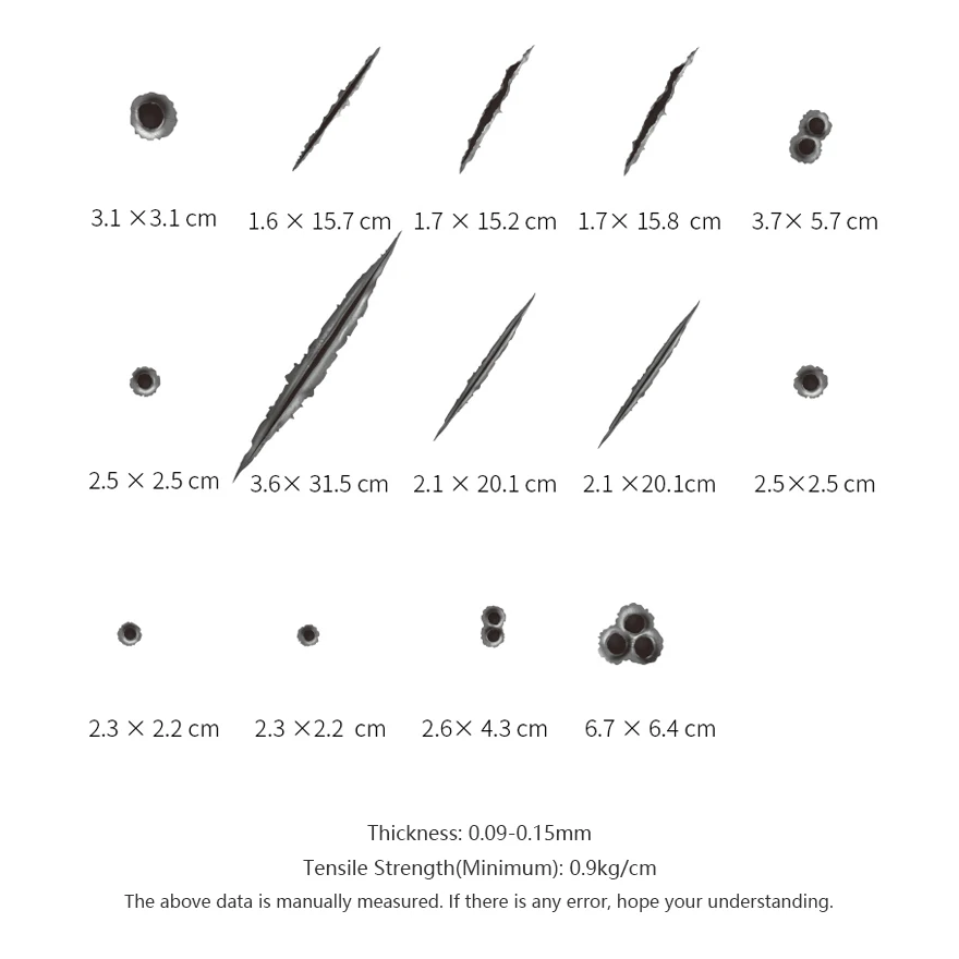 Car Sticker Decal Bullet Holes Claw Marks Scratch Vinyl Tuning Motorcycle Auto Accessories Car Decoration
Car Sticker Decal Bullet Holes Claw Marks Scratch Vinyl Tuning Motorcycle Auto Accessories Car Decoration