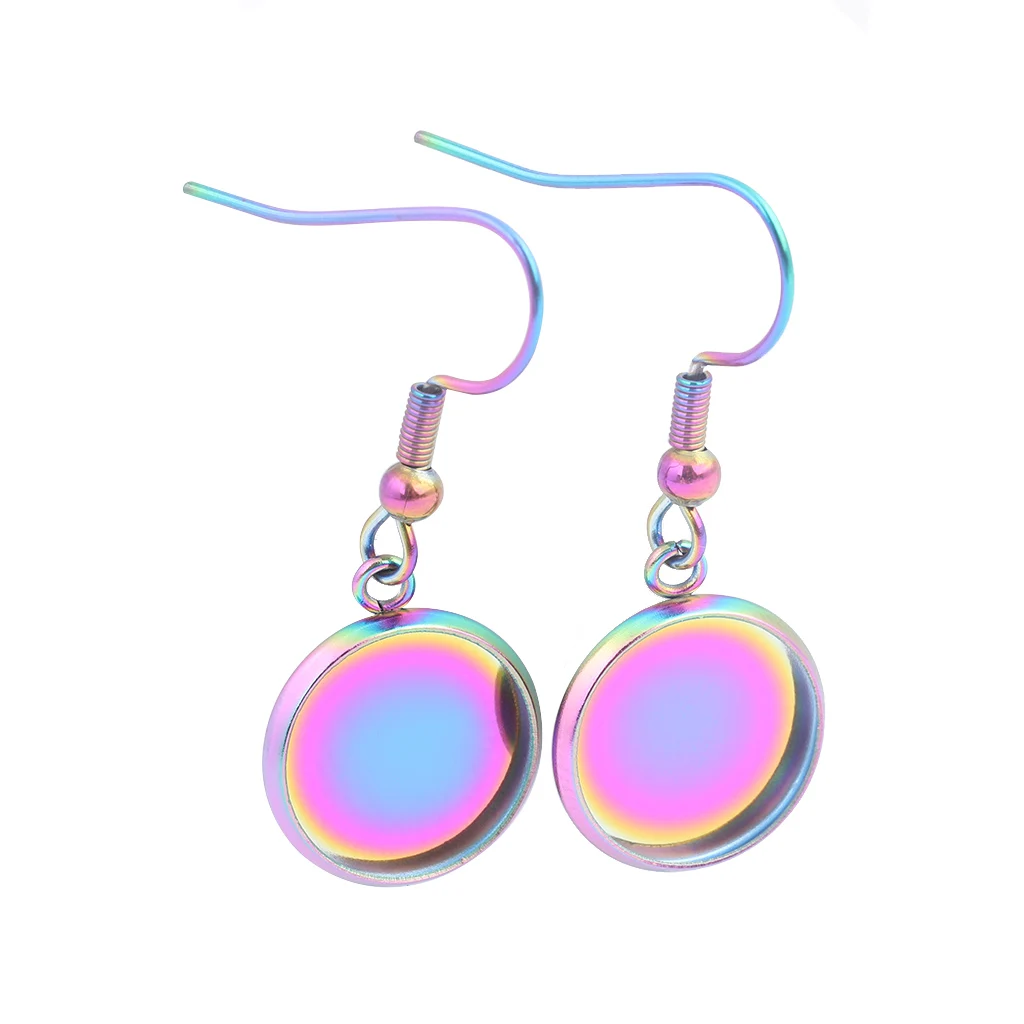 10pcs Stainless Steel Ear Wire Hooks 12mm Cabochon Base Setting Diy Earring Bezel Blanks For Jewelry Making gold plated 
10pcs Stainless Steel Ear Wire Hooks 12mm Cabochon Base Setting Diy Earring Bezel Blanks For Jewelry Making gold plated